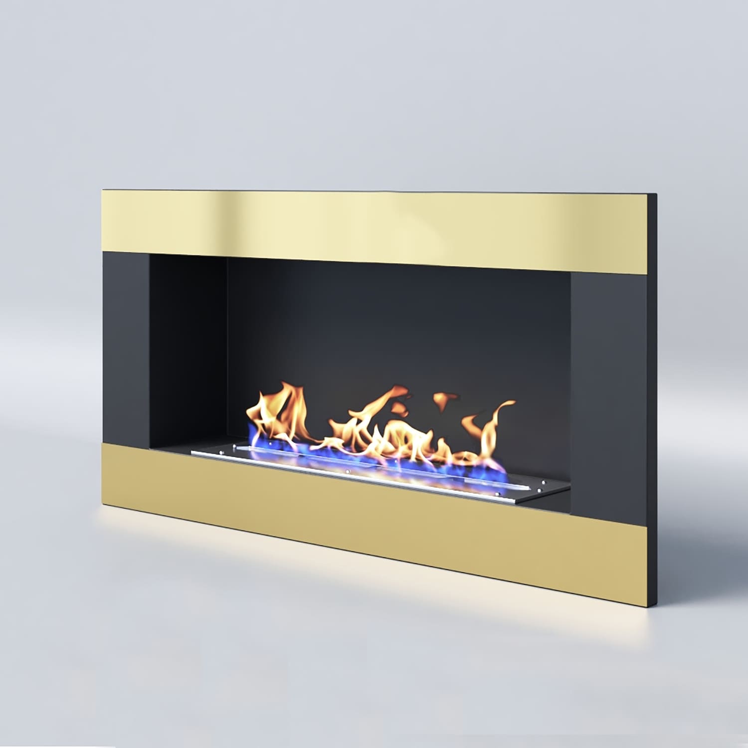 Биокамин "Русский огонь" Голд 900V встраиваемый с защитным и декоративным стеклом по цене 45 100 руб.