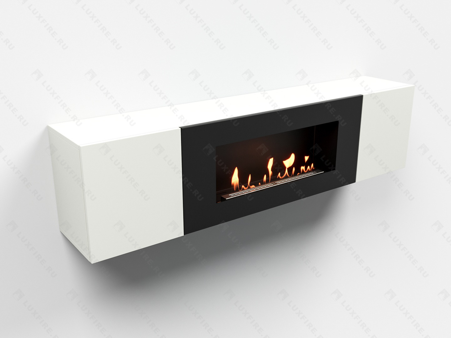 Тумба универсальная Lux Fire "Байкал Н" 1600, ножки, белый, с биокамином 900 по цене 68 413 руб.