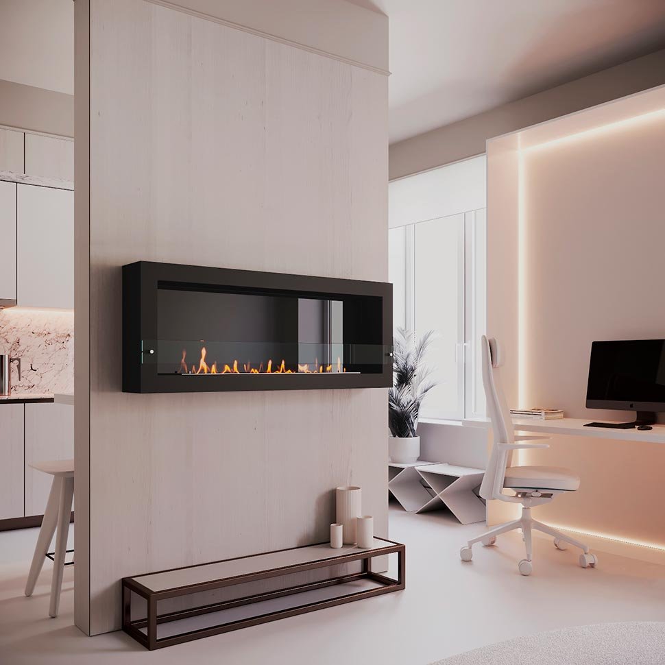 Биокамин SteelHeat WALL ONE 1400 черный Биокамин SteelHeat WALL ONE 1400 черный по цене 55 020 руб.