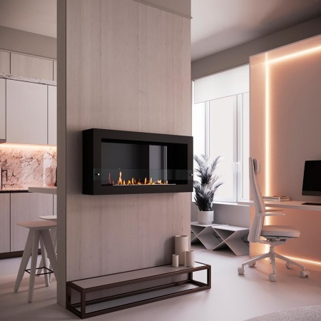 Биокамин SteelHeat WALL ONE 1100 черный, стемалит Биокамин SteelHeat WALL ONE 1100 черный, стемалит по цене 46 620 руб.