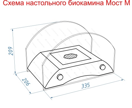 Настольный биокамин Lux Fire "Пушкинский мост" М (серебро) Настольный биокамин Lux Fire "Пушкинский мост" М (серебро) по цене 19 602 руб.