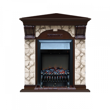 Арочный Карелия угловой (дуб)+Fobos Black