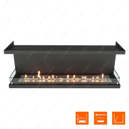 Биокамин фронтальный SteelHeat Leader 1300 стекло по цене 57 000 руб.