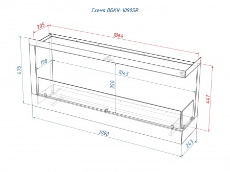 Встроенный биокамин Lux Fire Угловой 1090 S (правый угол) Встроенный биокамин Lux Fire Угловой 1090 S (правый угол) по цене 60 390 руб.